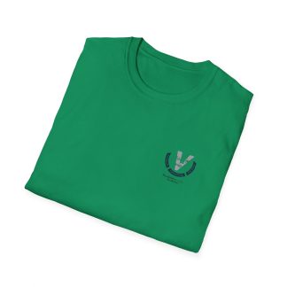 Folded kelly green "Possibilities within disabilities" short sleeve tee.
