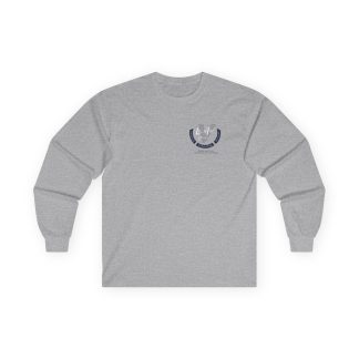 Front view of Sport Grey "Blanket your fears and uncover your excellence!" Long sleeve Tee.